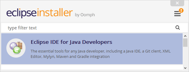 Eclipse IDE for Developers Package